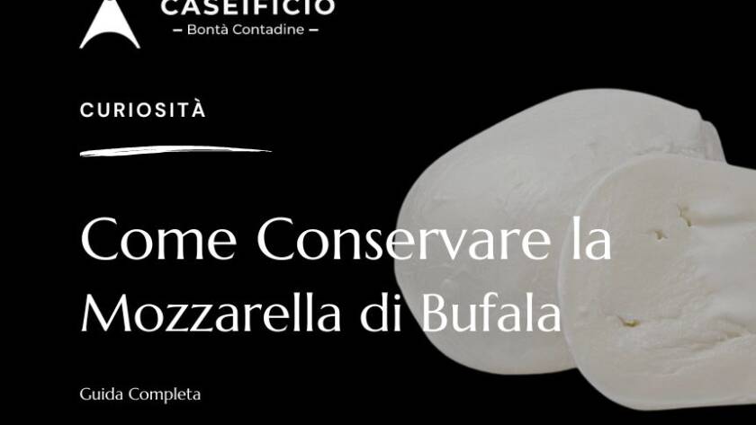 come conservare la mozzarella di bufala